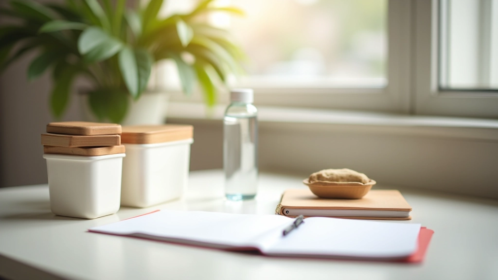 Kalender met training gepland, gezonde maaltijd voorbereiding, georganiseerd bureau