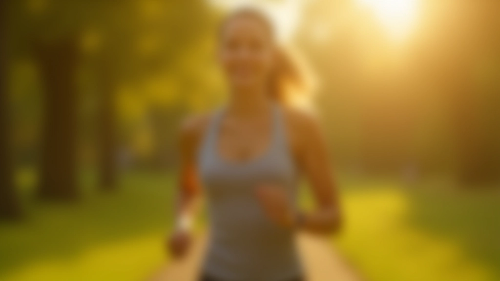 Een persoon die actief aan het sporten is in een groen buitengebied